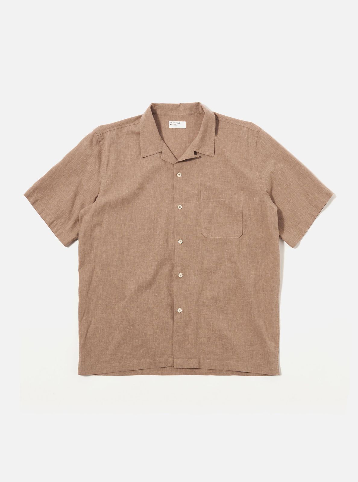 Brown Sido Linen Mix Road Shirt