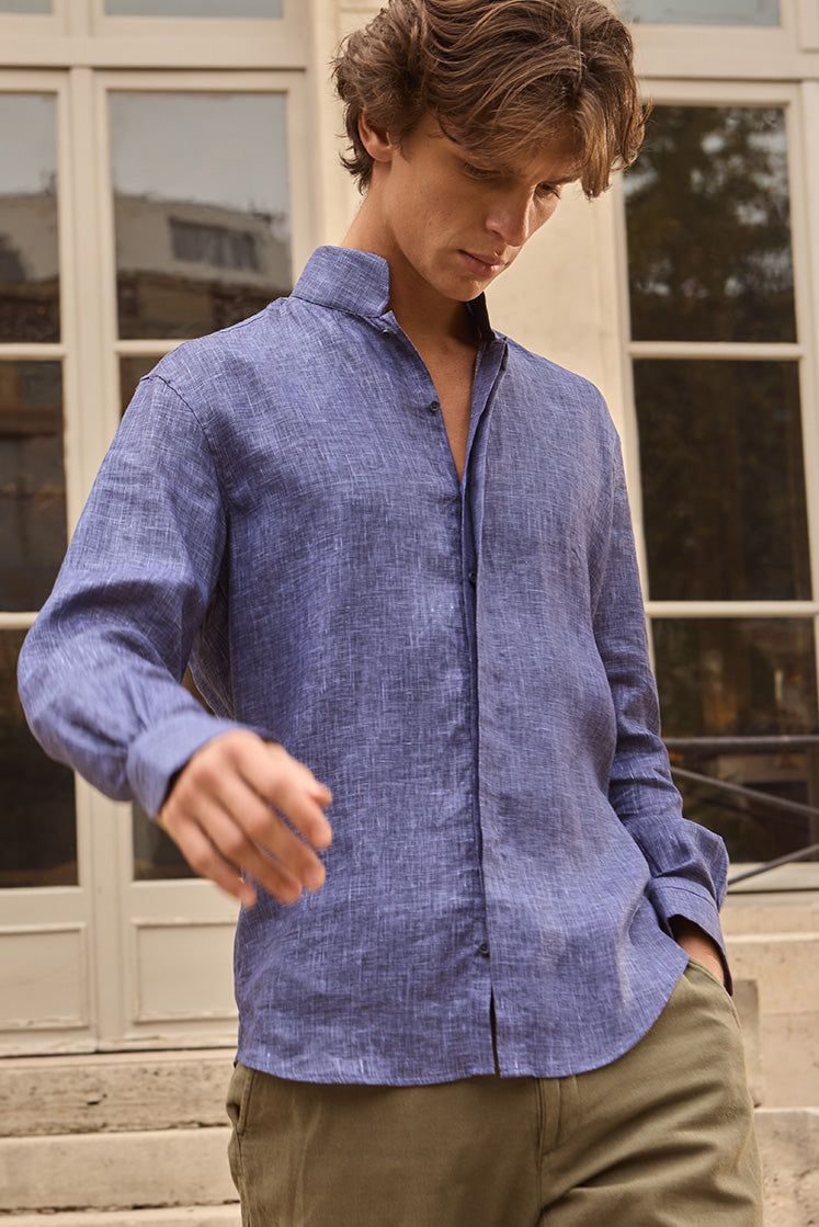 Chemise APPARAT Lin Navy