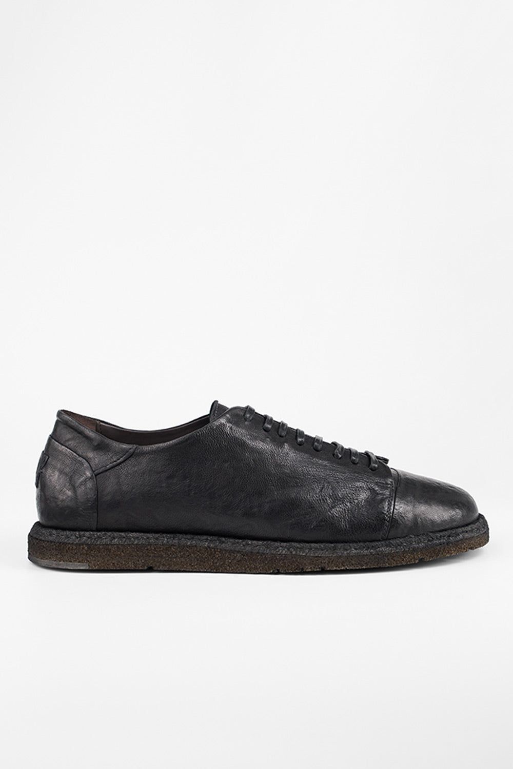 BYRON rugged-black lightweight derby shoes.