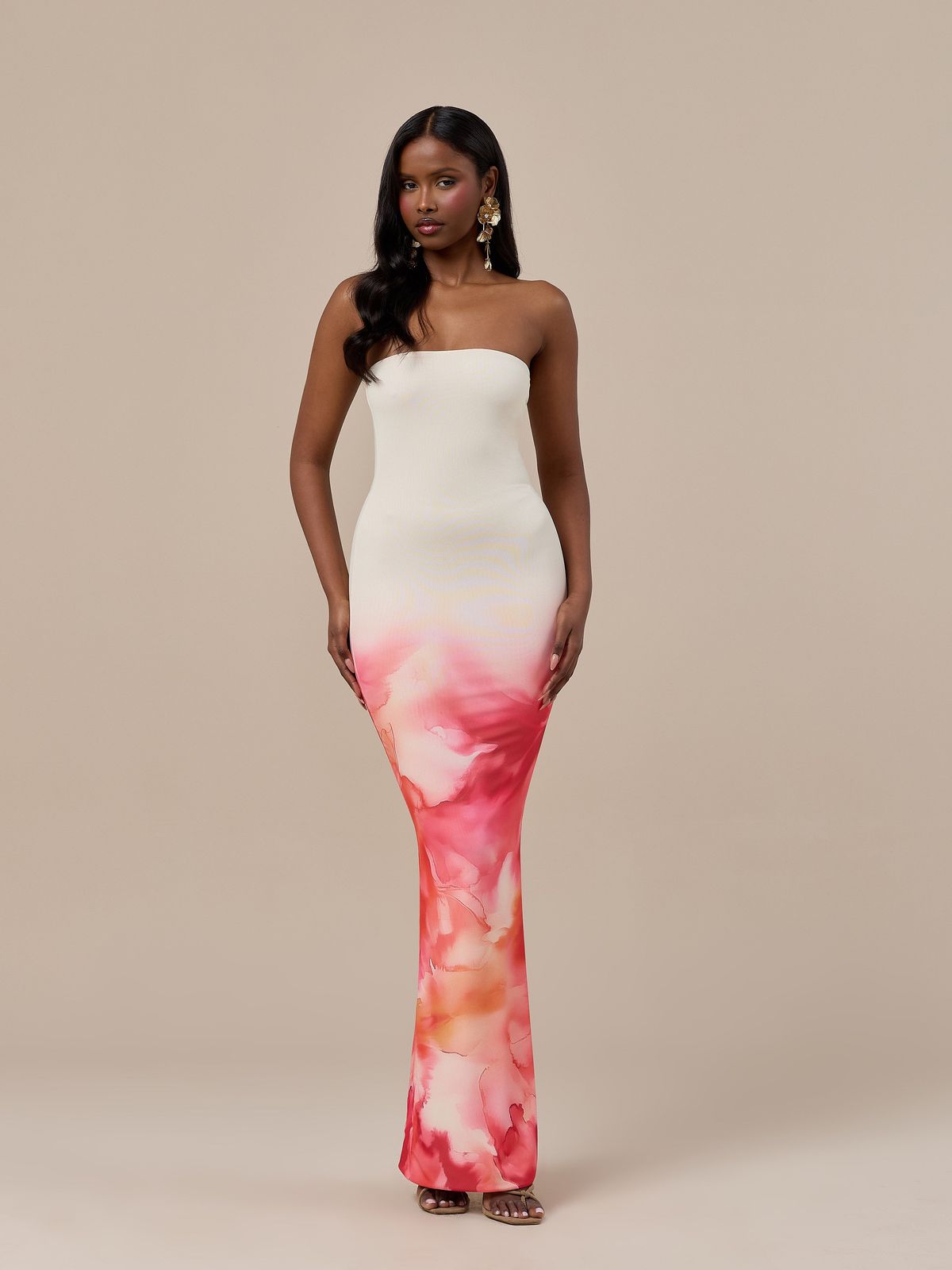 BONITA BANDEAU DRESS | BLOOM PRINT