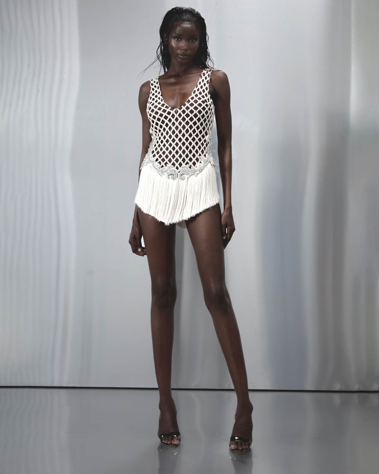 Sofia Mini Romper in Crystal Tide Ready To Ship
