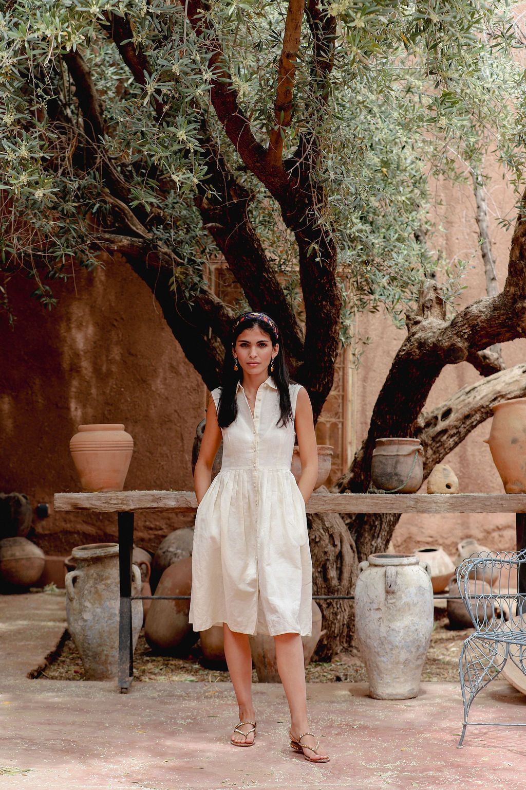 The Kōr Shirt Dress in Linen & Cotton