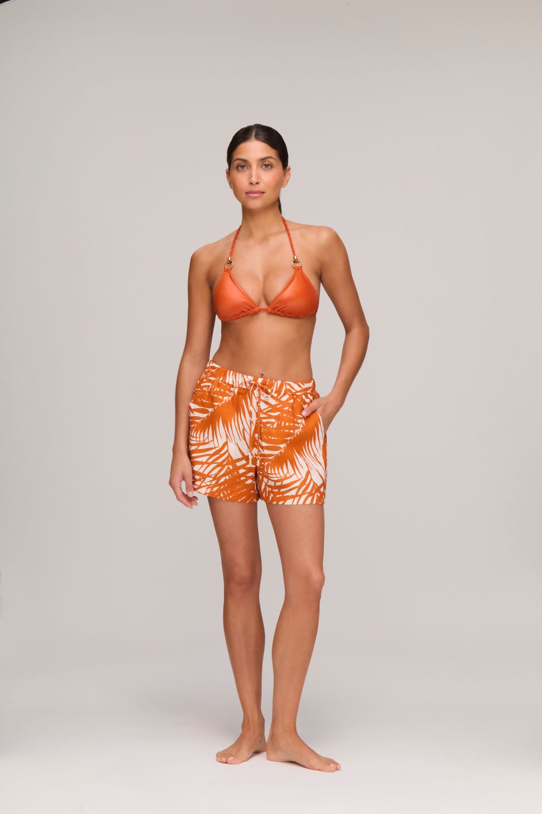 Marrakesh Palm Drawstring Shorts