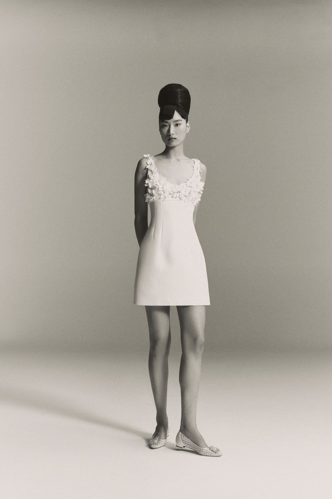 Jonah Embellished Dress In Ivory Crepe