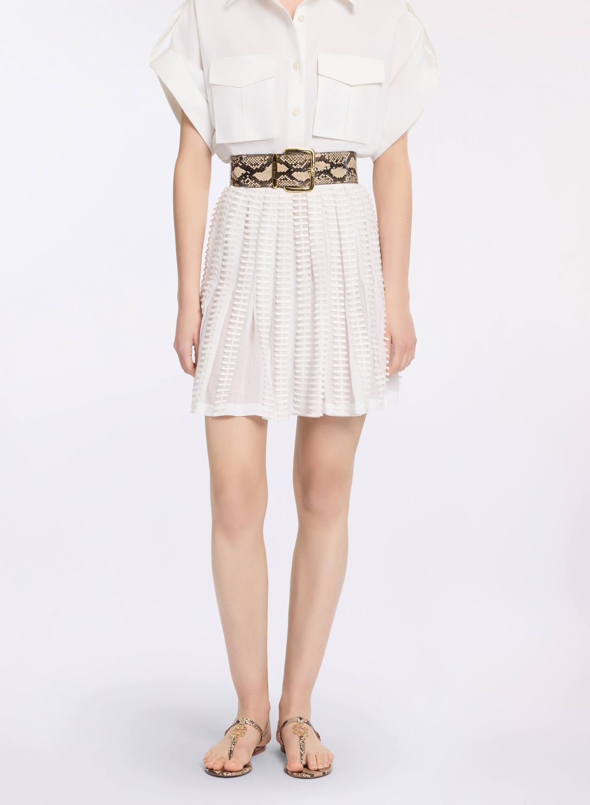Embroidered Cotton Skirt