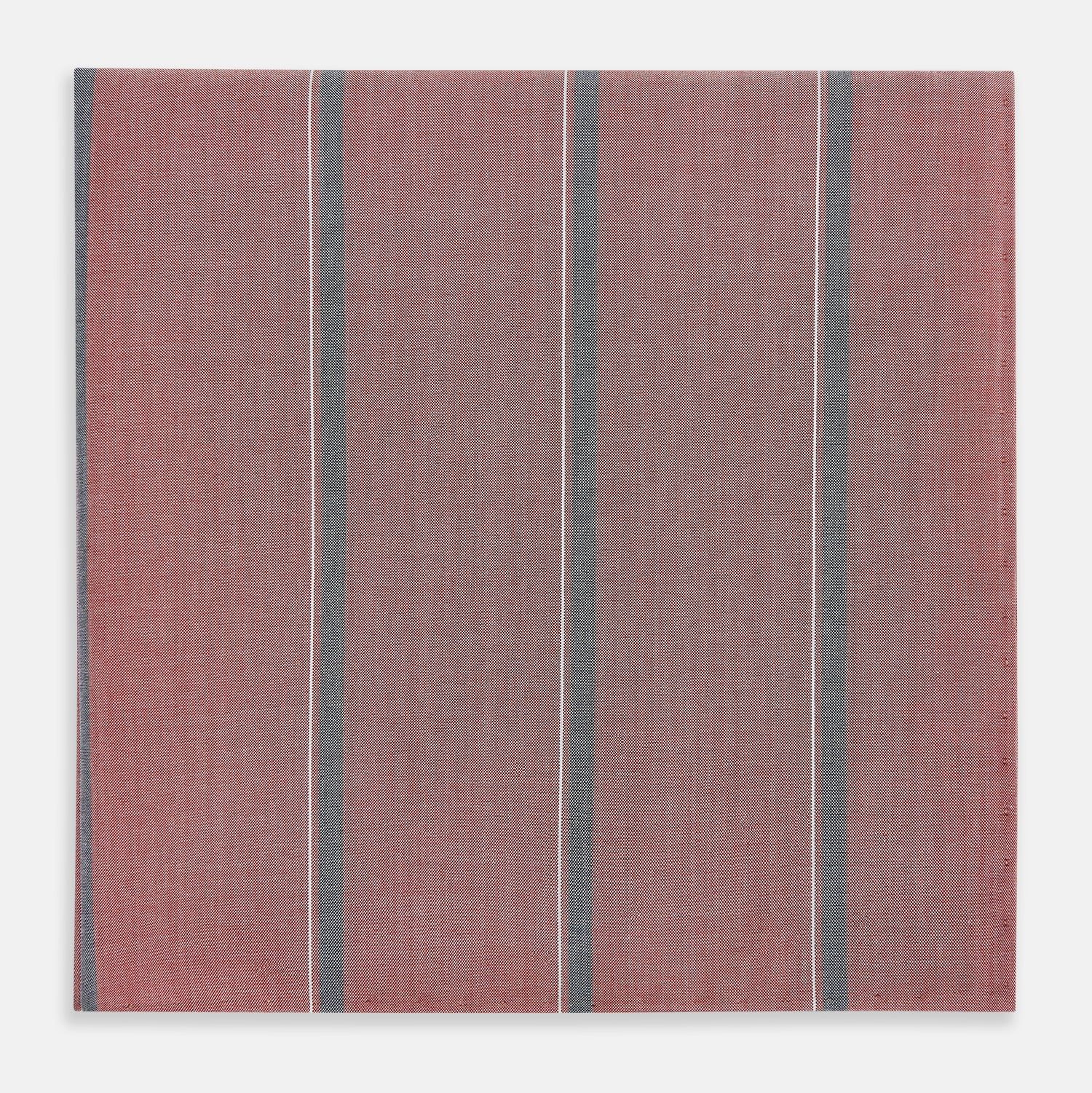 Red Track Stripe Hand-Rolled Handkerchief