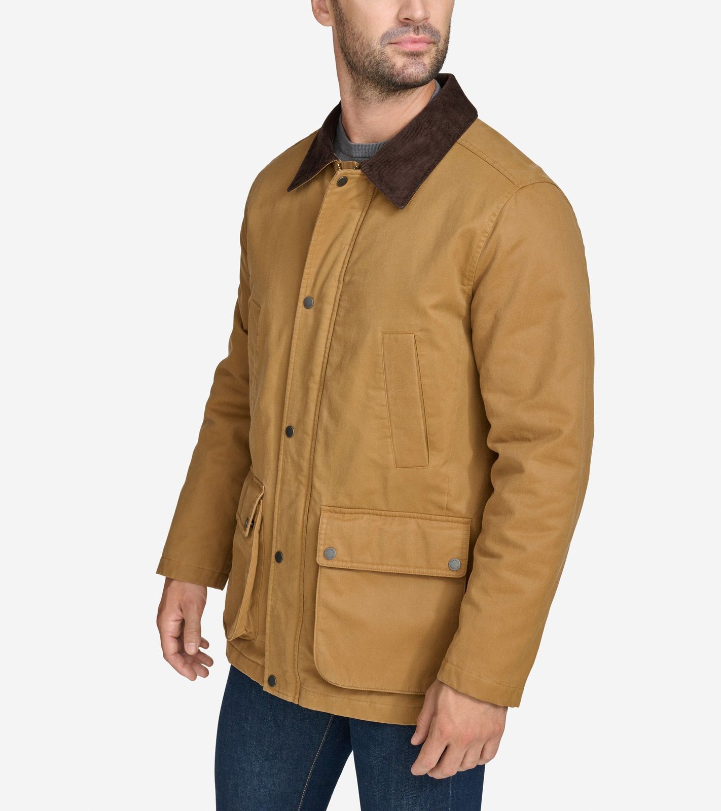 Men's Coated Cotton Rain Jacket