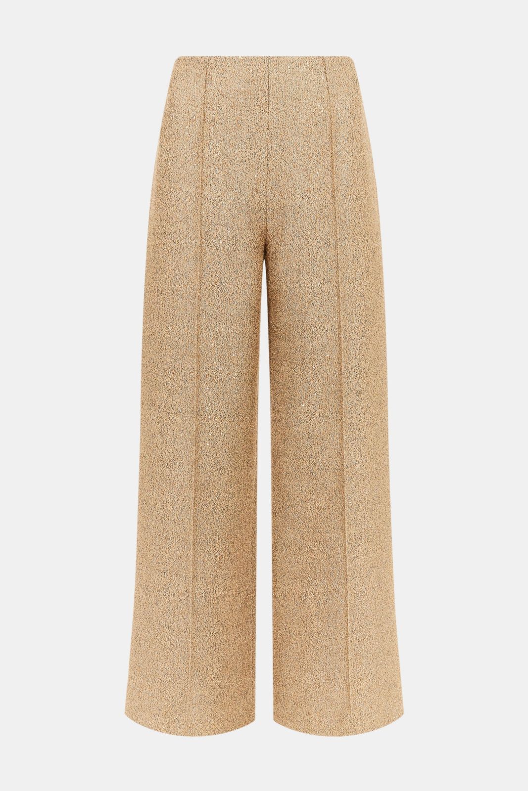 Daffy Trousers In Gold Sequin Tweed