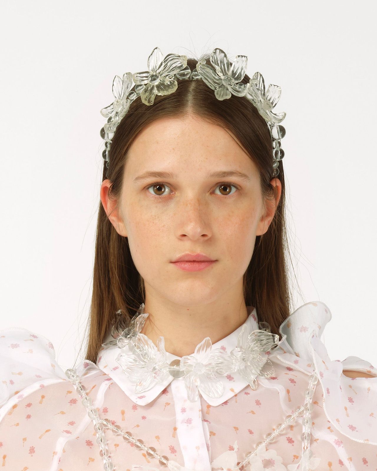 3D PRINTED FLOWER BEADED HEADBAND