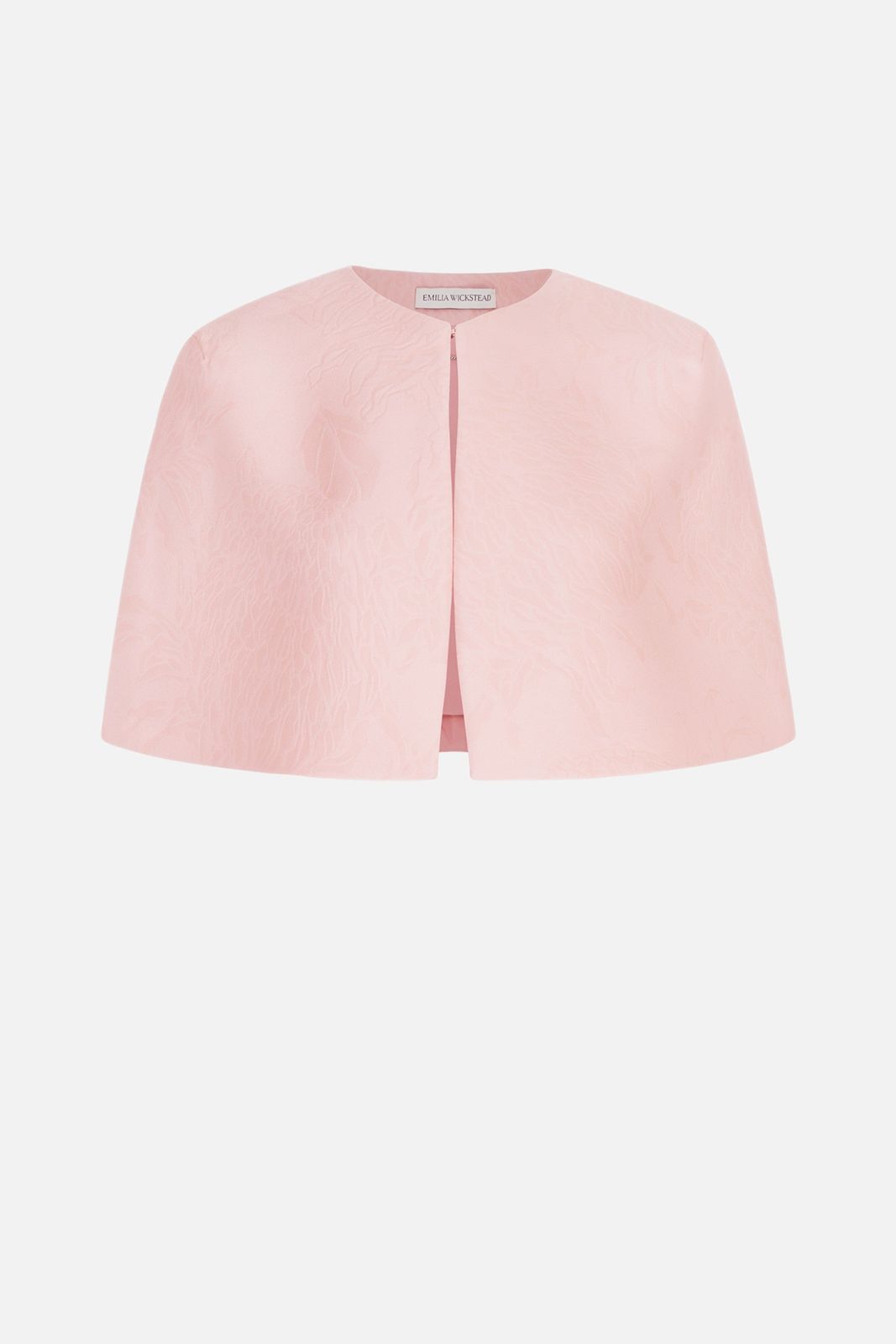 Domie Cape in Pink Embossed Cloque
