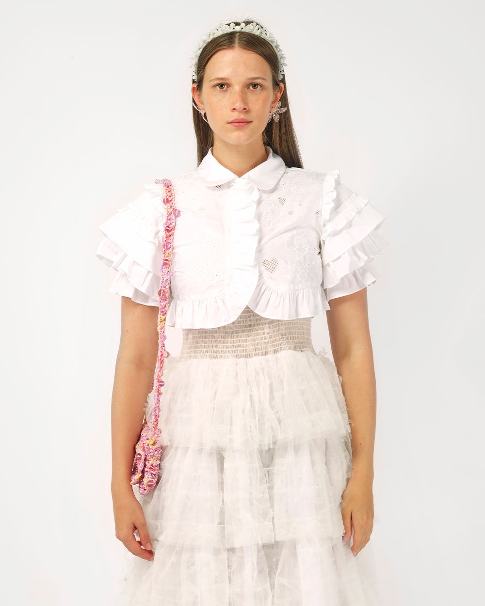 BRODERIE ANGLAISE MINI SHIRT