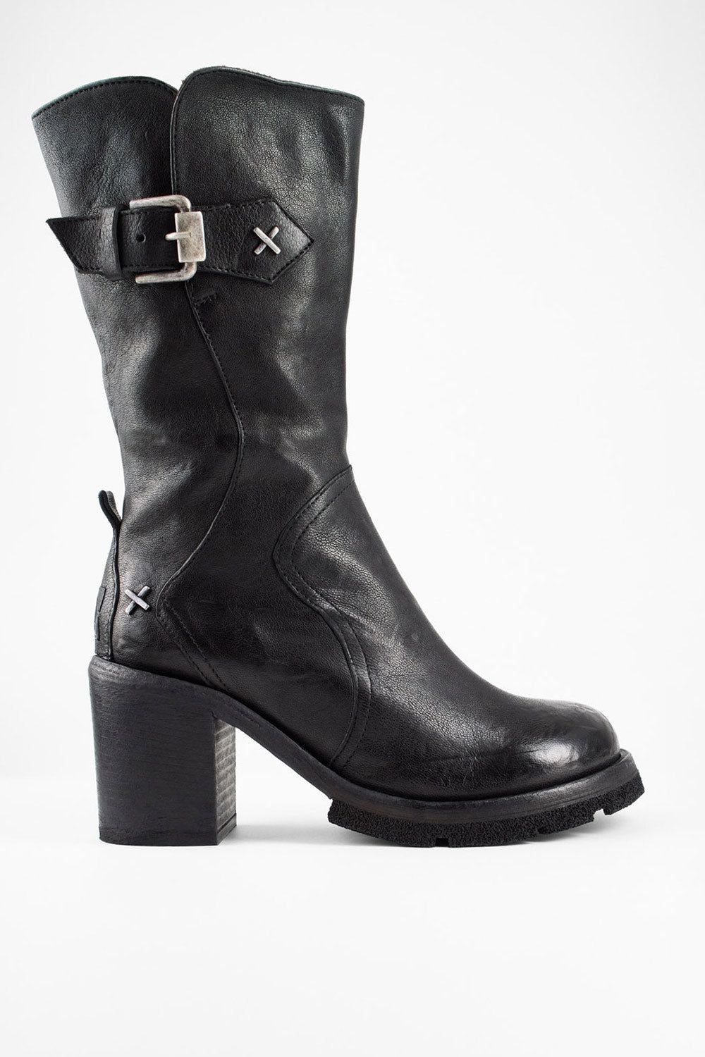 EDEN urban-black embellished high boots.