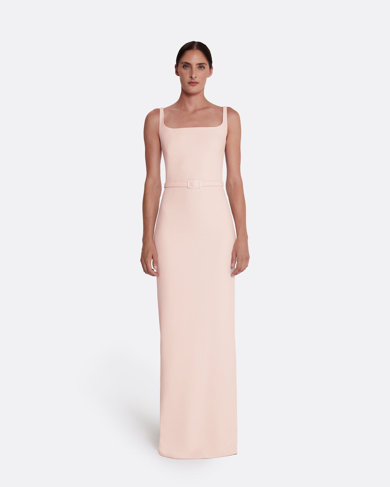 Kristena Long Dress in Pale Pink