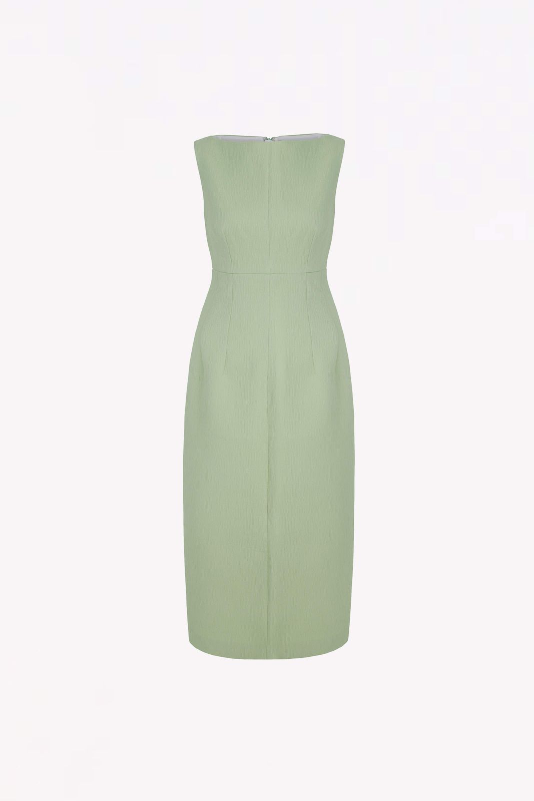 Ashie Dress in Pistachio Textured Cloque