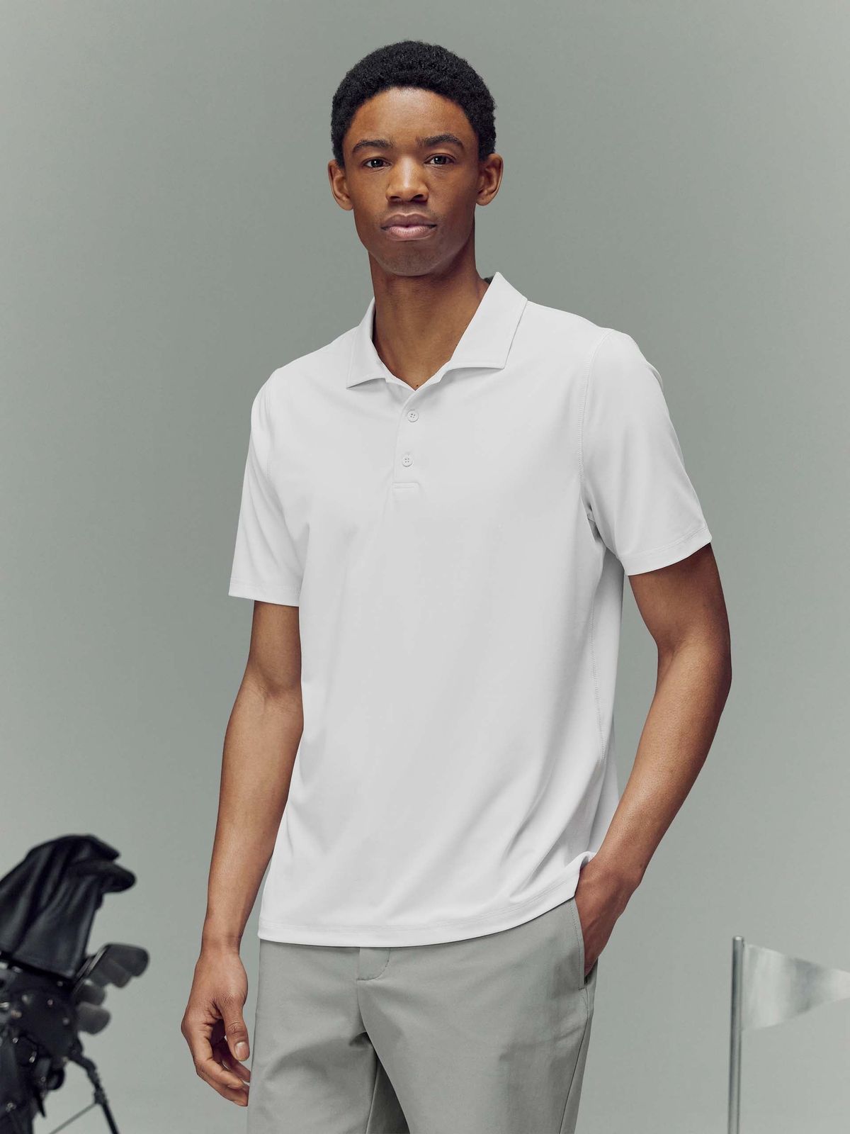 Golf Polo Shirt in White