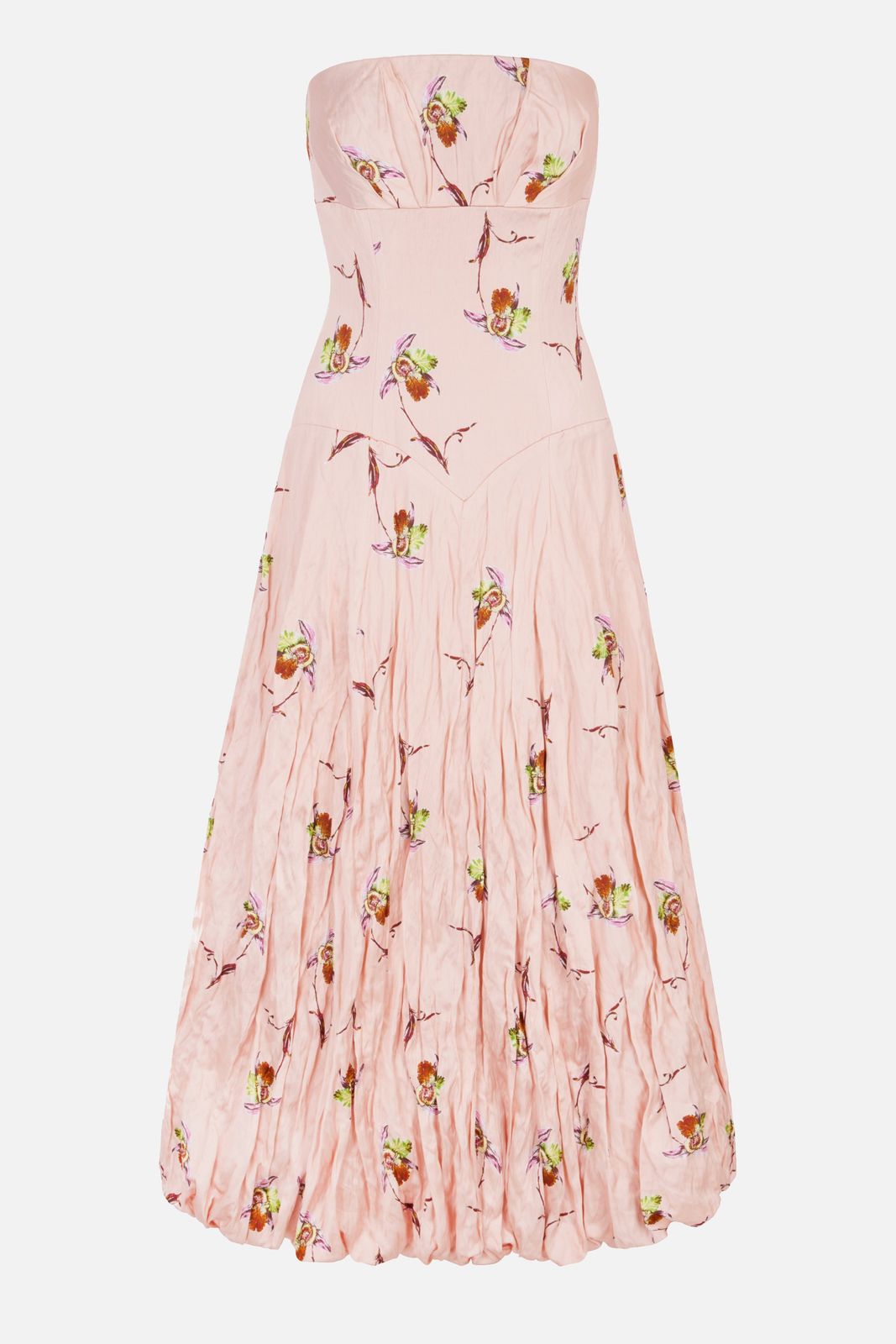 Kaia Dress In Pink Satin