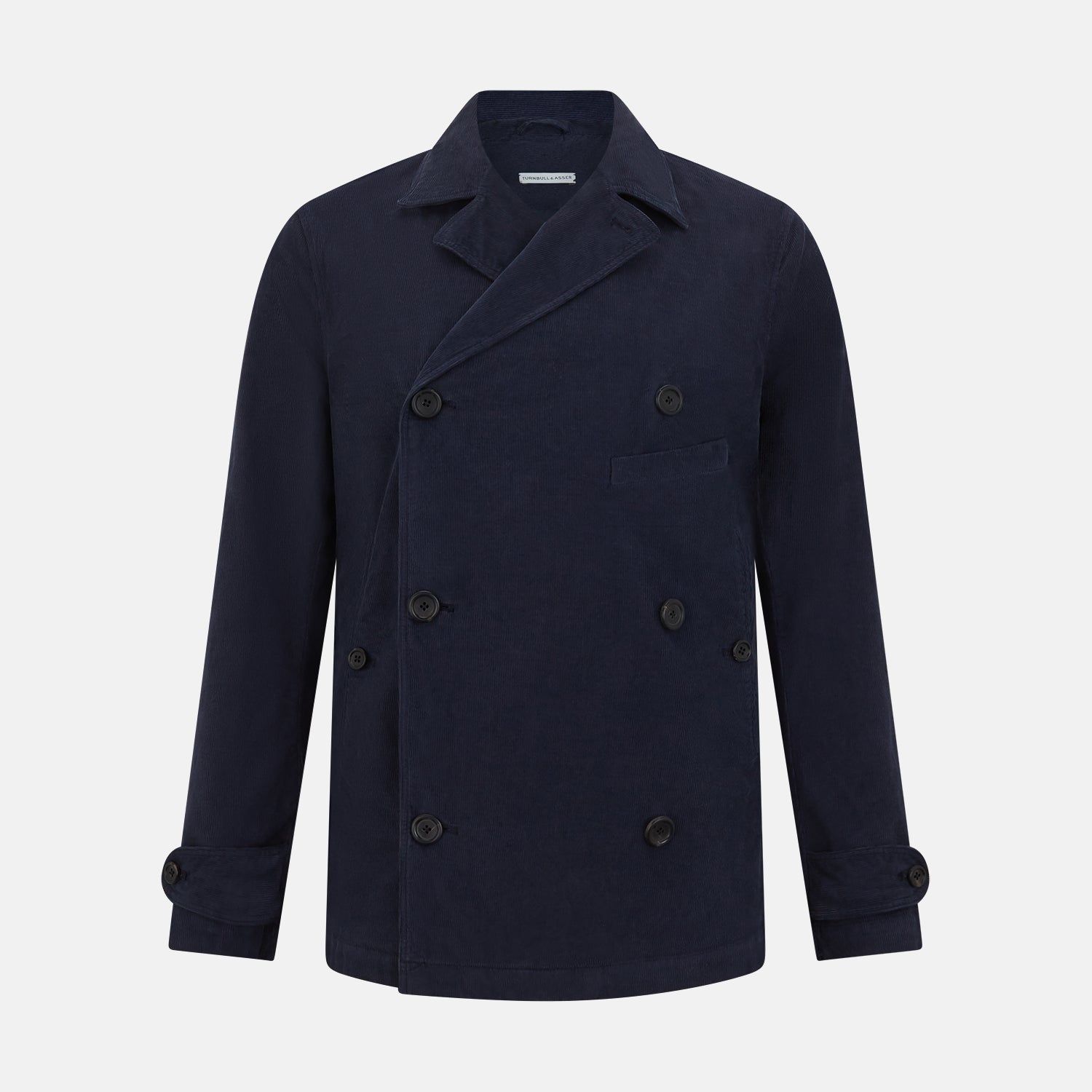 Light Navy Kingston Corduroy Caban Jacket