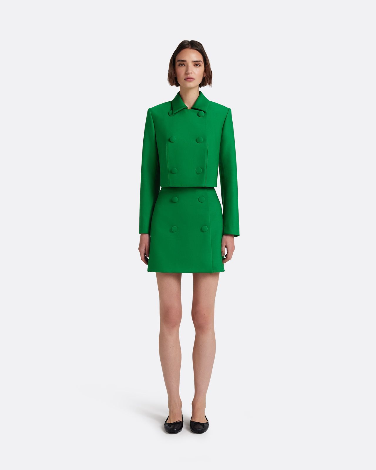 Yuki Skirt in Blade Green