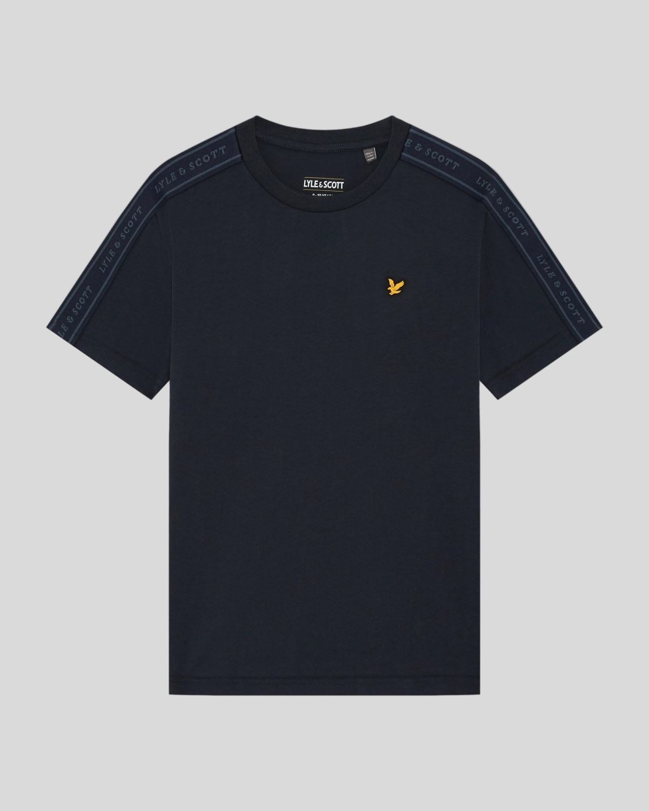 Cotton Blend Jacqaurd Tape T-Shirt