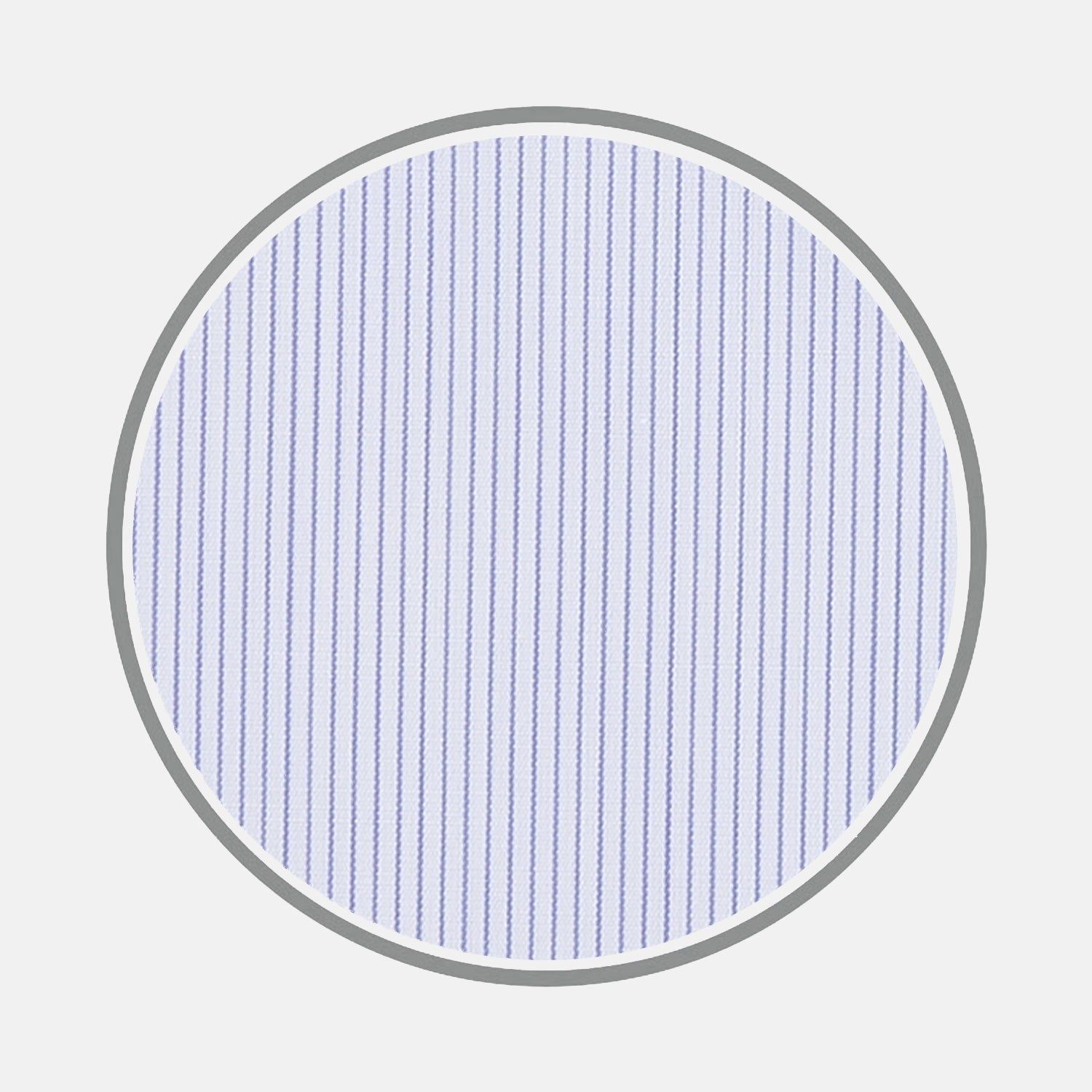 White and Blue Fine Stripe Sea Island Quality Cotton Fabric