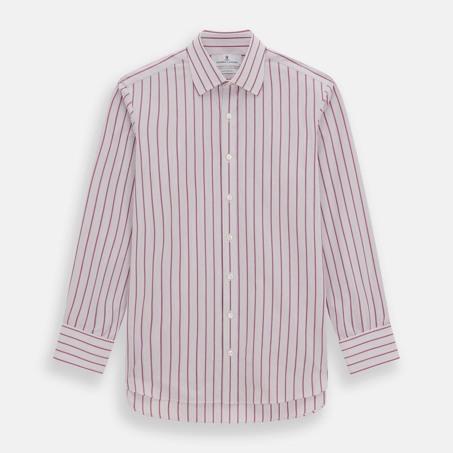 Purple Multi Track Stripe Mayfair Shirt