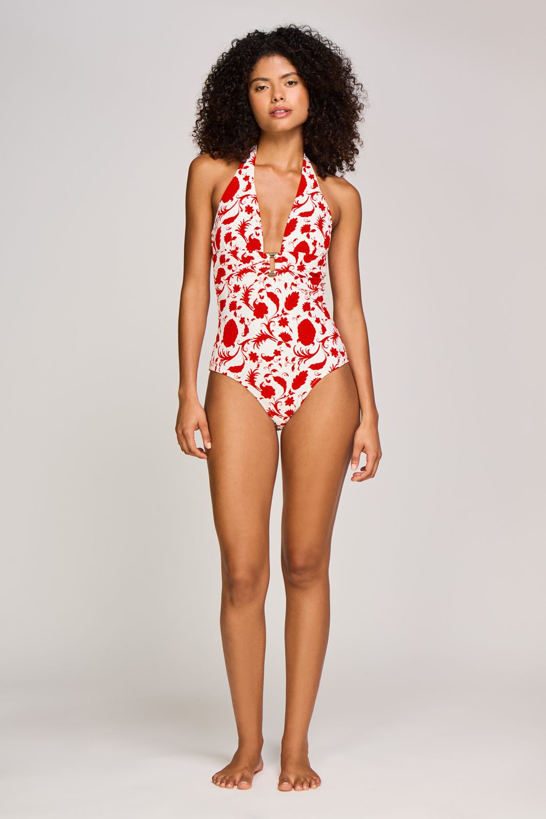Evia Rectangle Halterneck Swimsuit