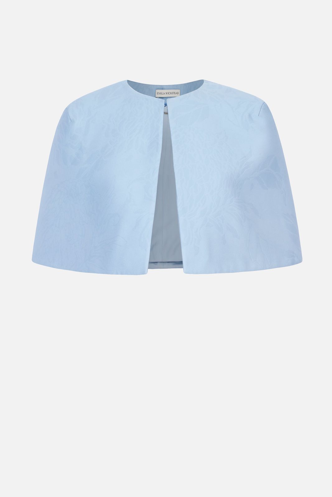Domie Cape in Blue Embossed Cloque