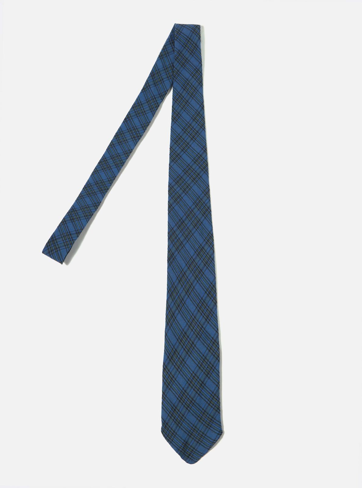Navy Picnic Plaid Tie