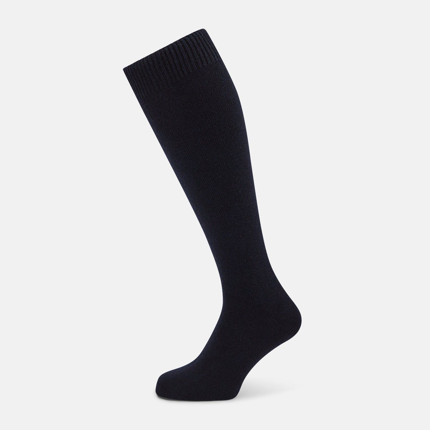Navy Cashmere Long Socks
