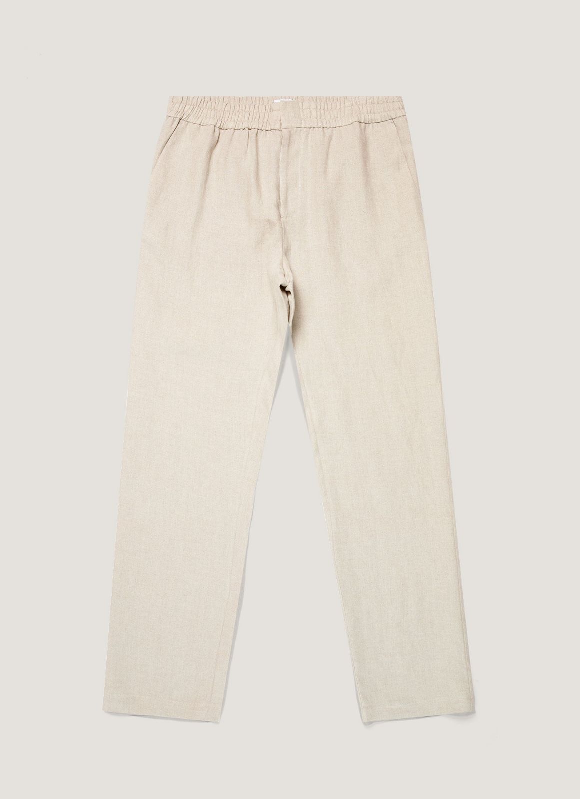 Men's Linen Drawstring Trouser in Sand
