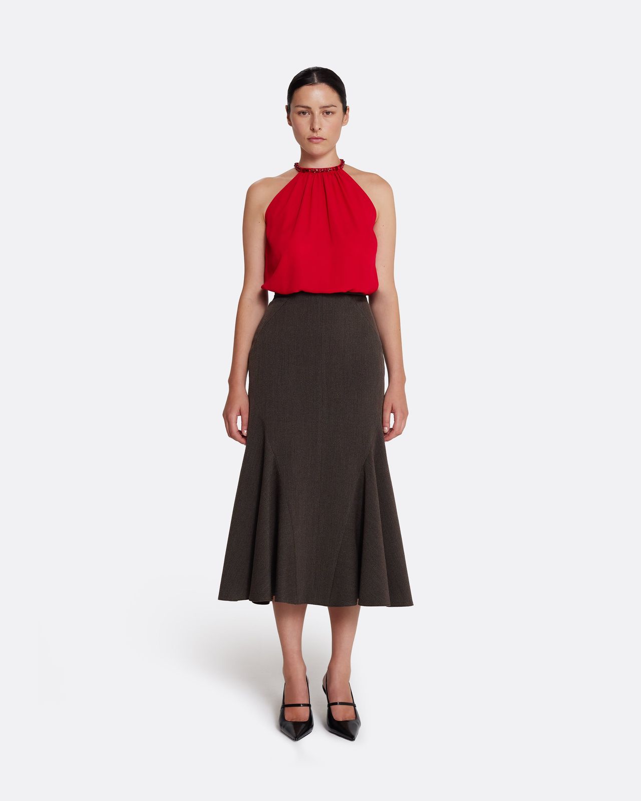 Marialuisa Skirt in Soft Brown