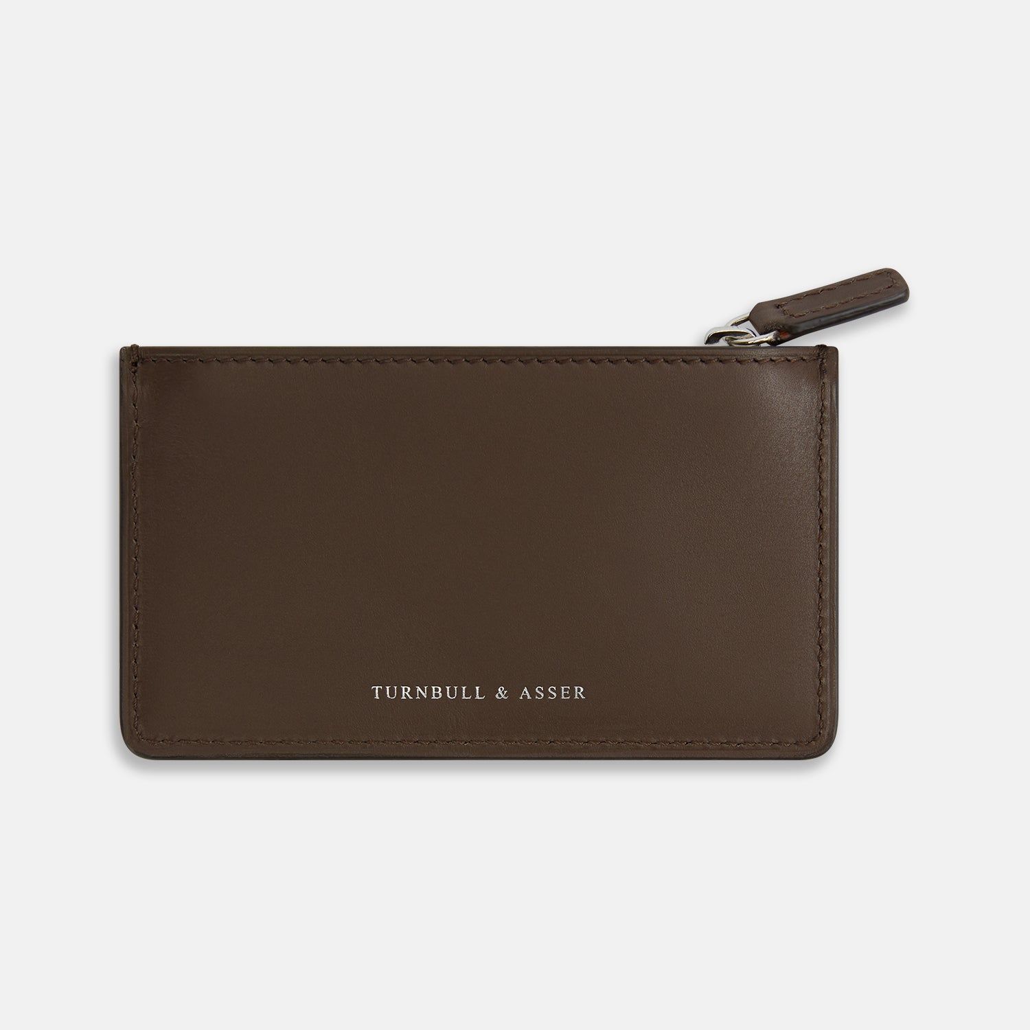 Dark Chocolate Leather Zip Wallet