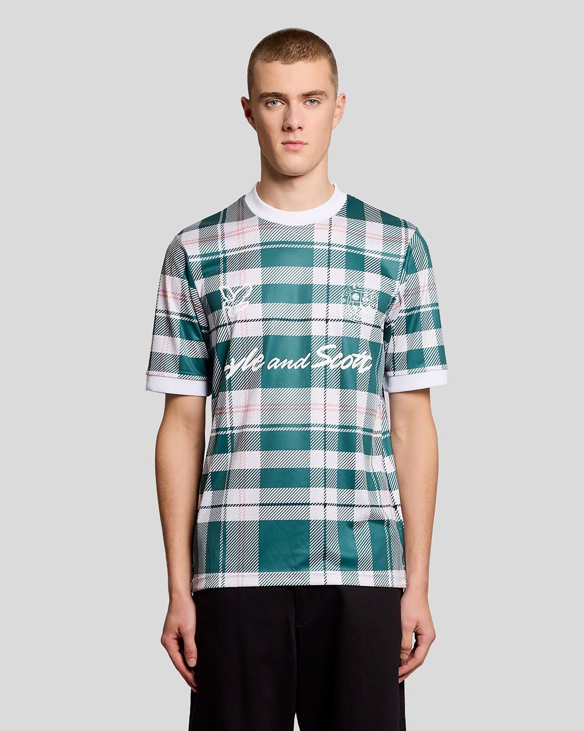 Sports Tartan Check Football Shirt