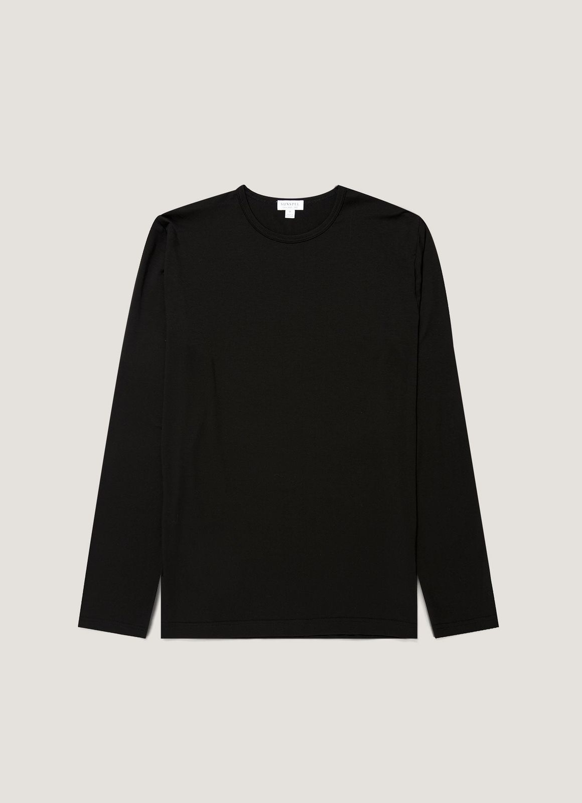 Men's Long Sleeve Tencel™ T-shirt in Black