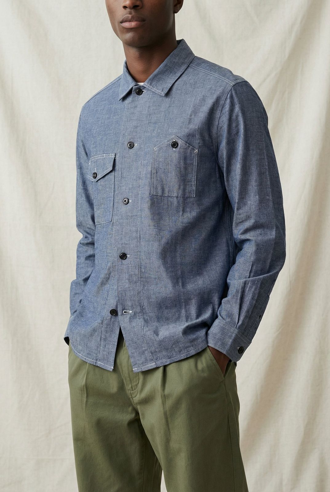 Chambray New Draughtsman Overshirt