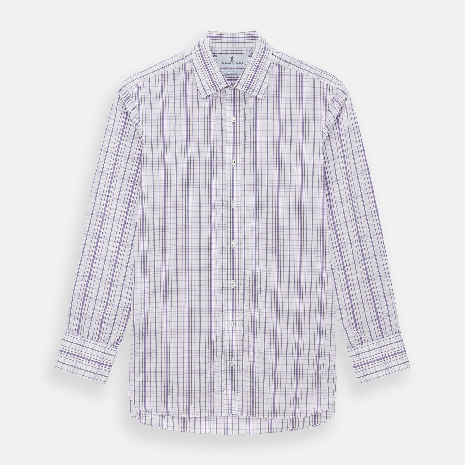 Purple Plaid Check Mayfair Shirt