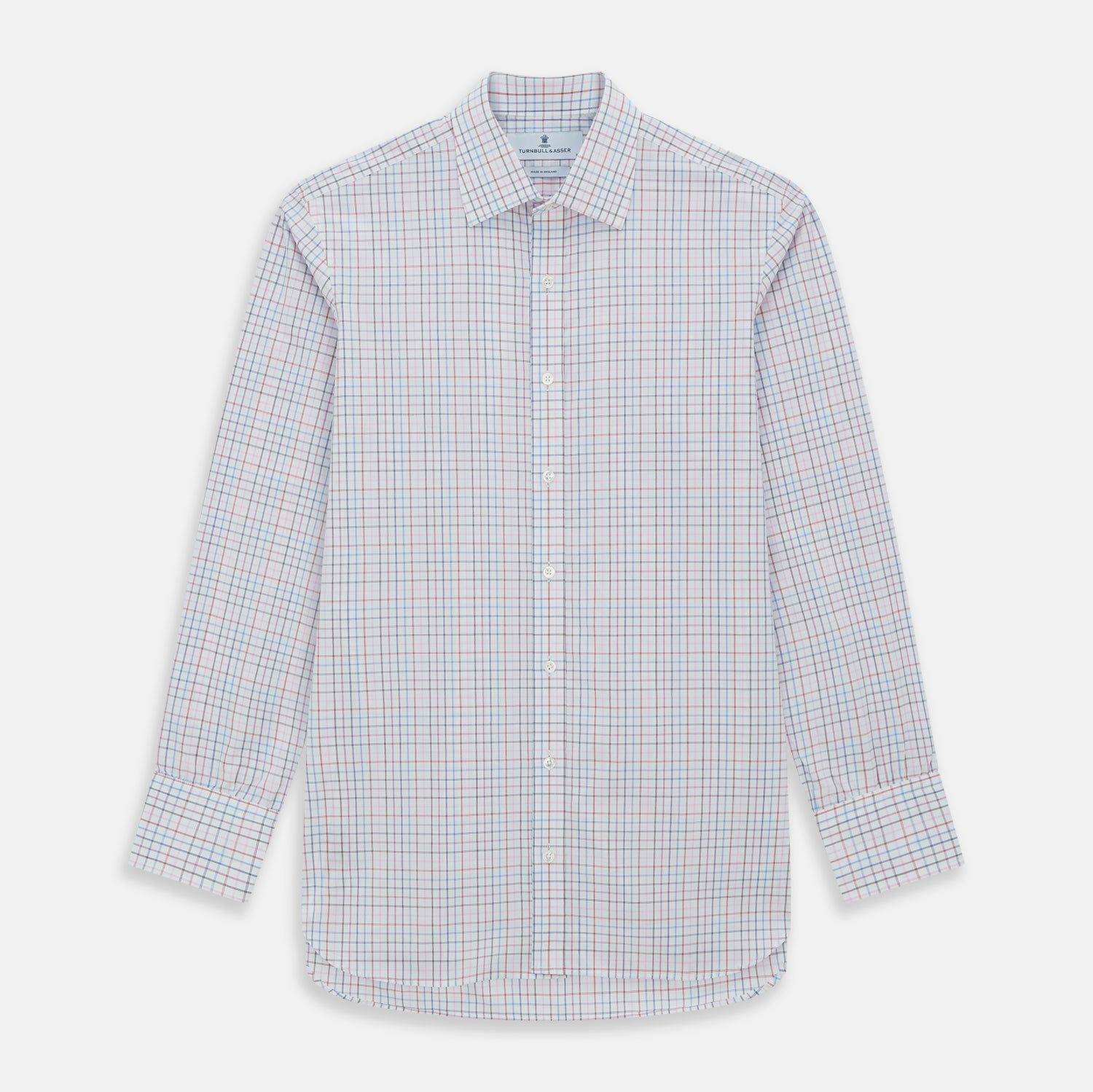 Pink Multi Double Grid Check Mayfair Shirt
