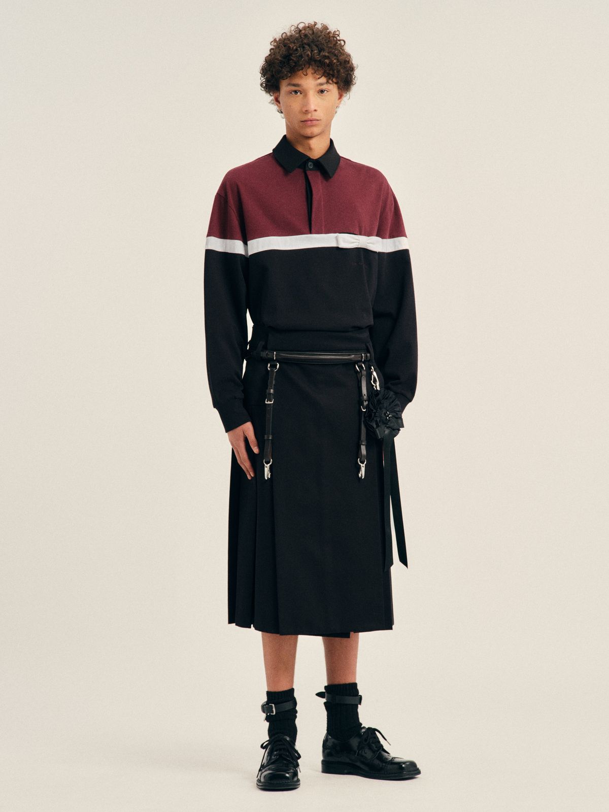 Bow Stripe Rugby Shirt