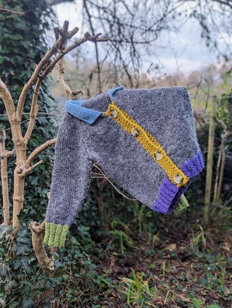 Moss and Cable Mini Cardigan