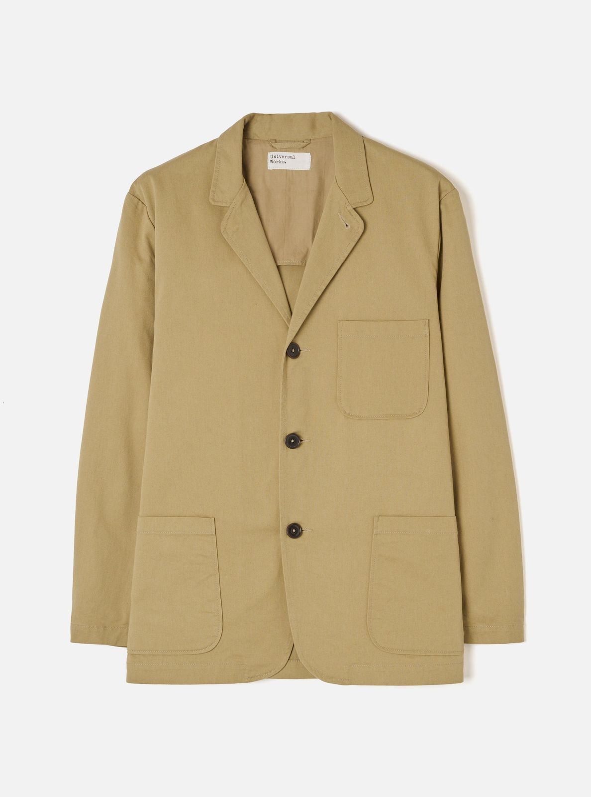 Sand Twill Three Button Jacket