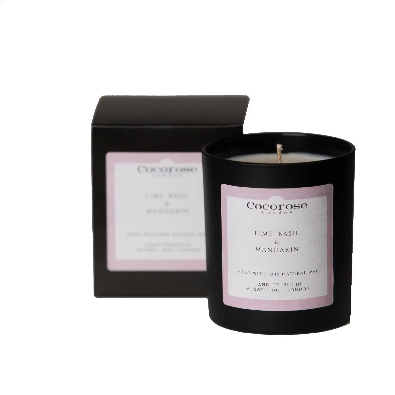 Lime, Basil & Mandarin Natural Wax Candle