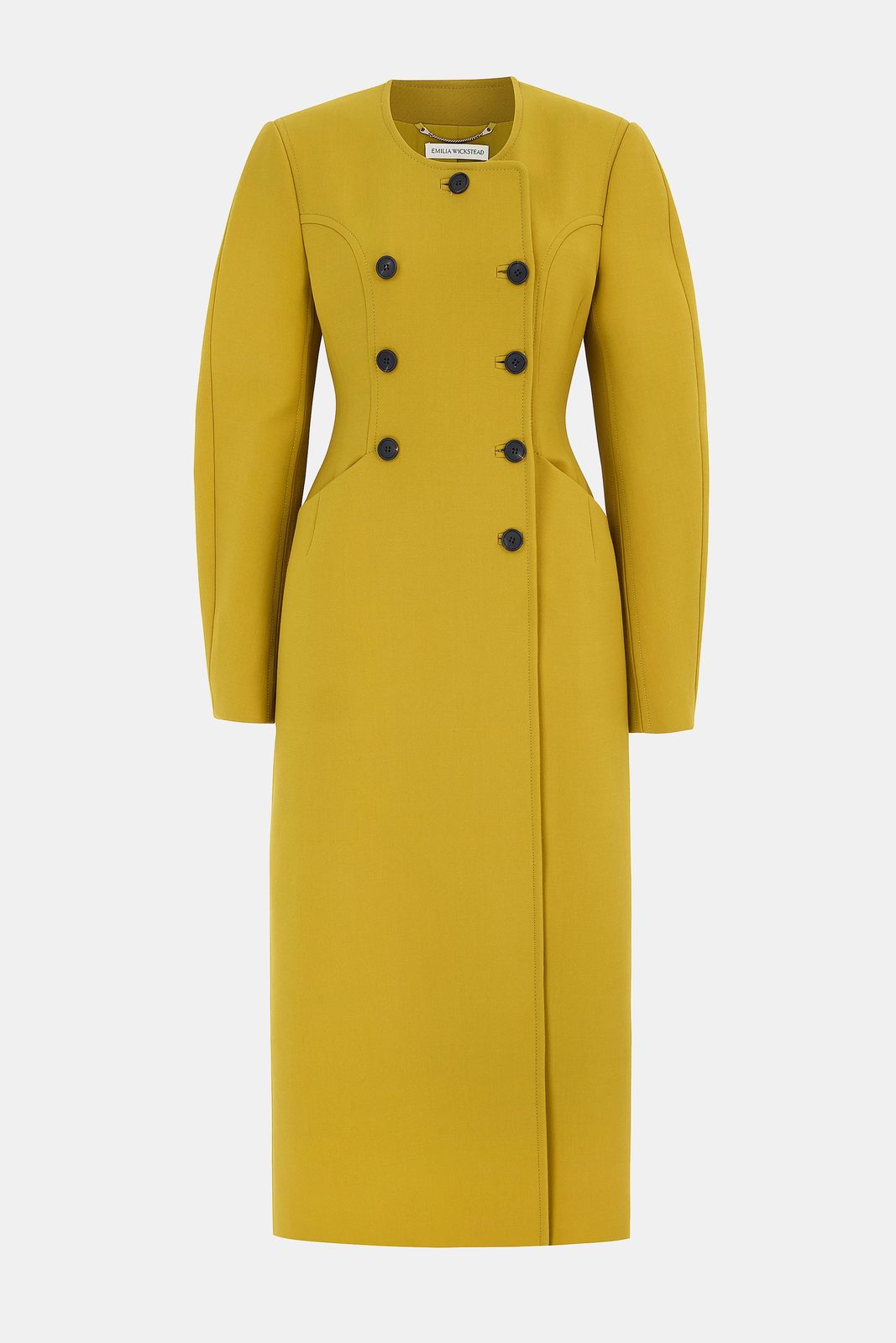 Dalvana Coat In Chartreuse Birdseye Suiting