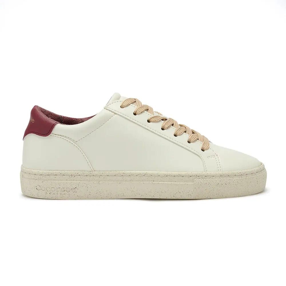 Vegan Kew - White & Bordeaux Cactus Trainer