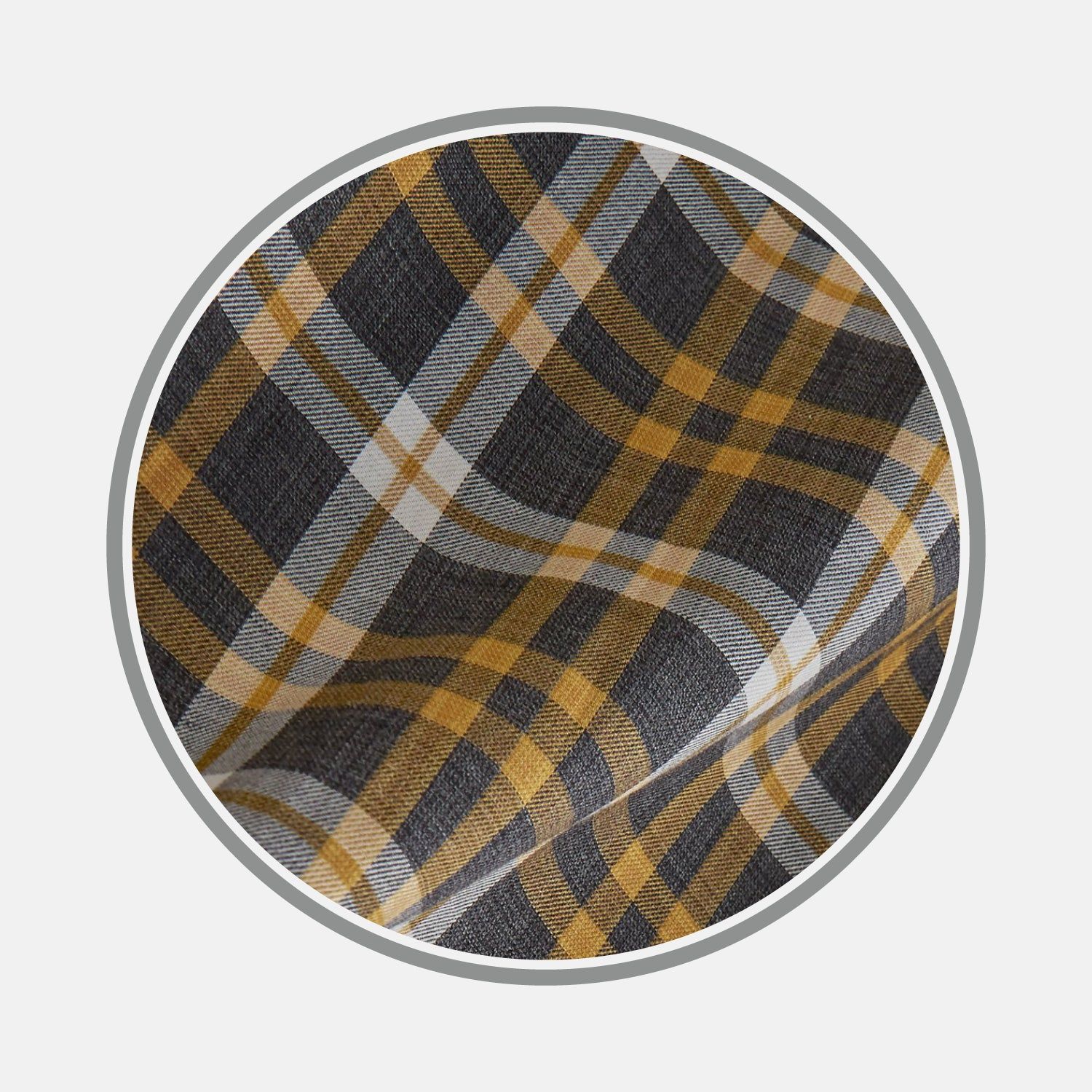 Yellow Check Cotton Fabric