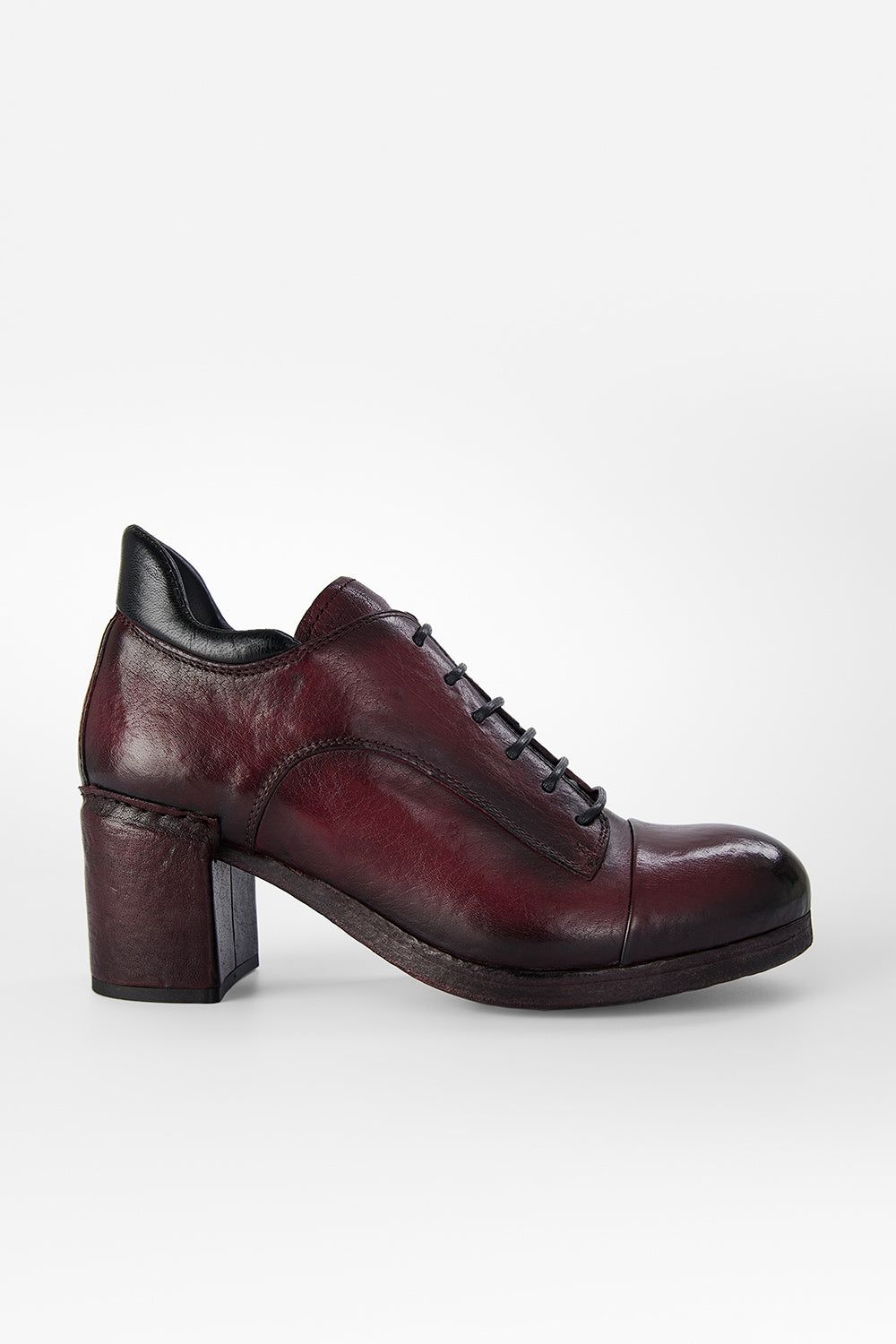 MADISON bordeaux lace up shoes.