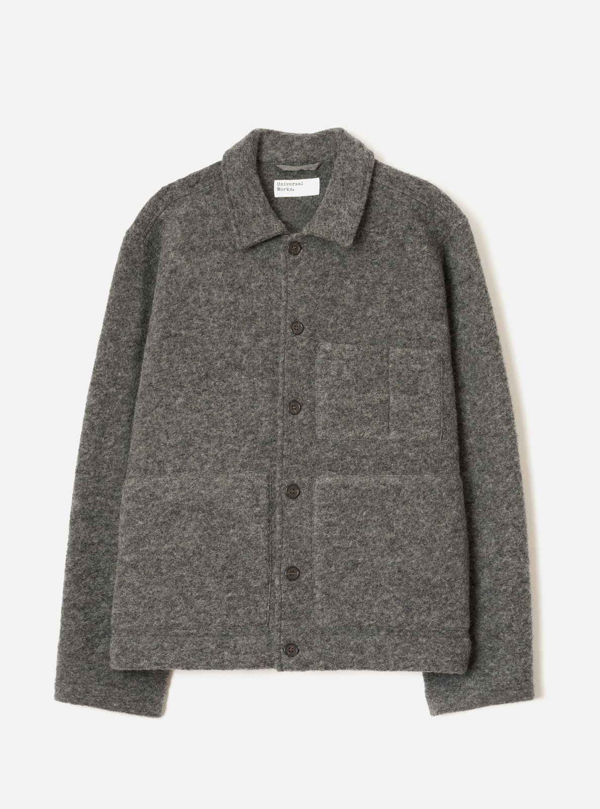 Grey Marl Wool Fleece Uniform Jacket