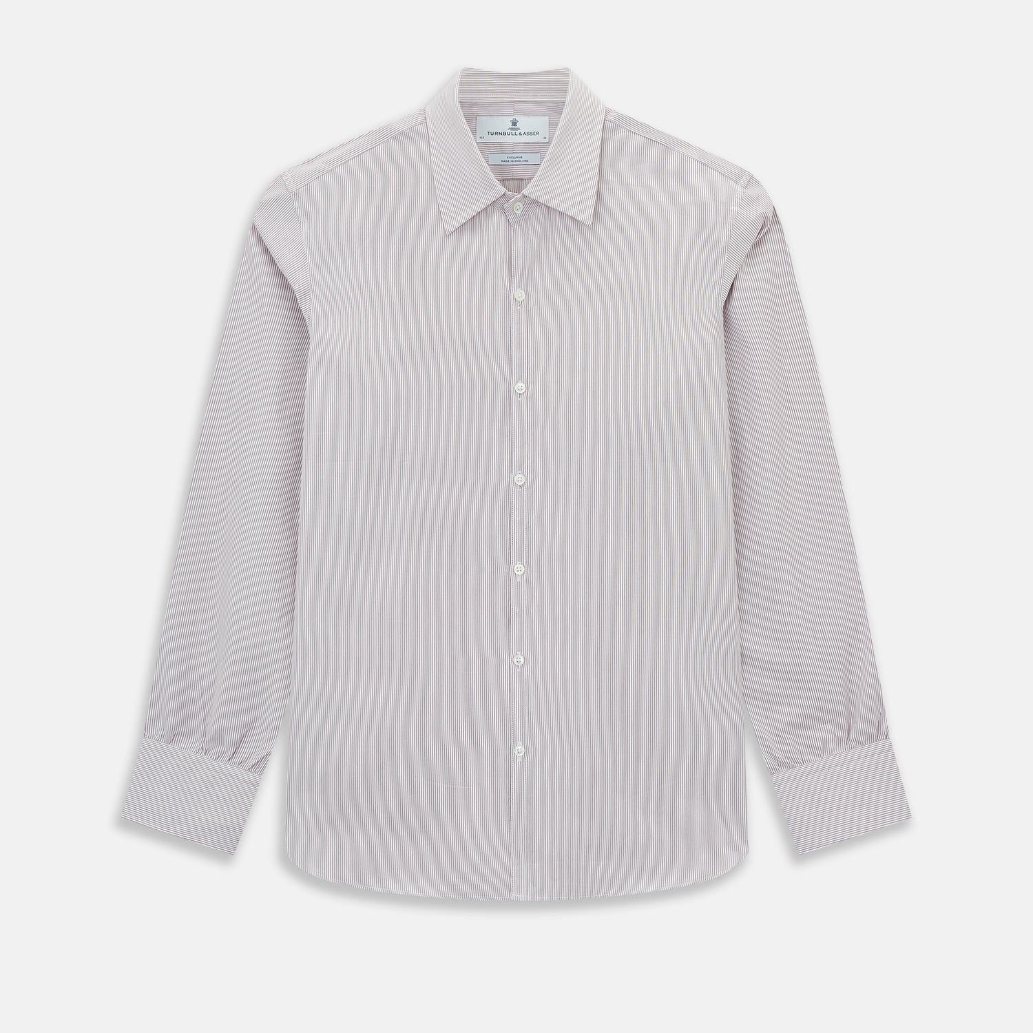 Burgundy Ripple Double Pinstripe Westminster Shirt