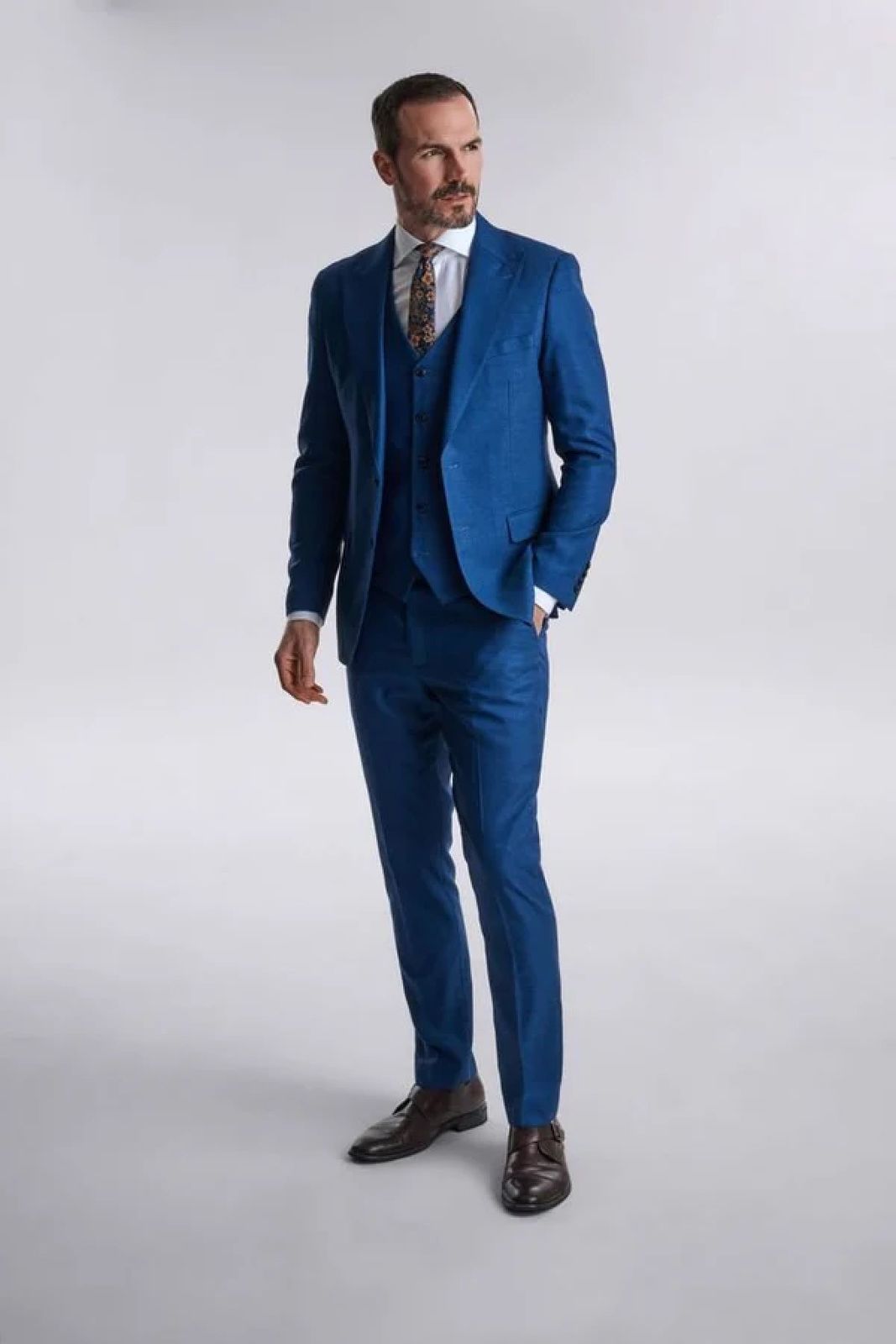 Diaz Blue Three Piece Suit