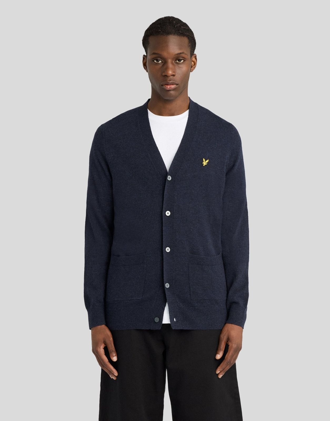 Lambswool Blend V-Neck Cardigan
