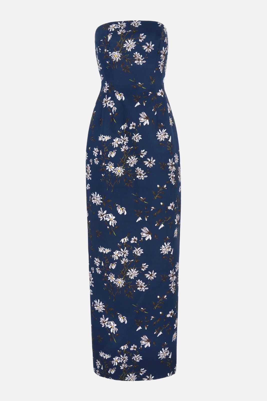 Laelia Dress in Midnight Magnolia Taffeta Faille